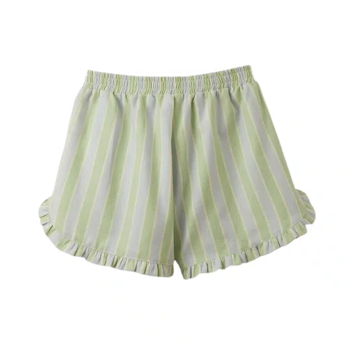 Short Listrado Jardim Doce Fabula