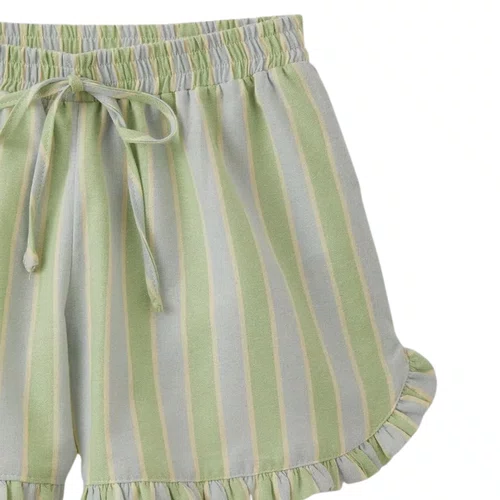 Short Listrado Jardim Doce Fabula