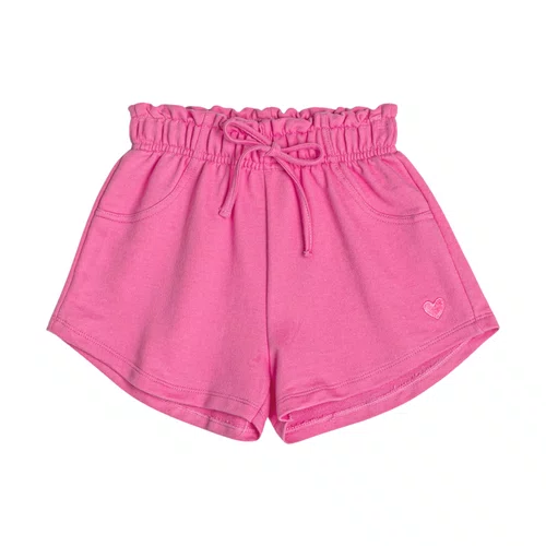 Short Moletom Comfy Coraçãozinho Rosa Cherry Momi