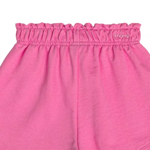 Short Moletom Comfy Coraçãozinho Rosa Cherry Momi