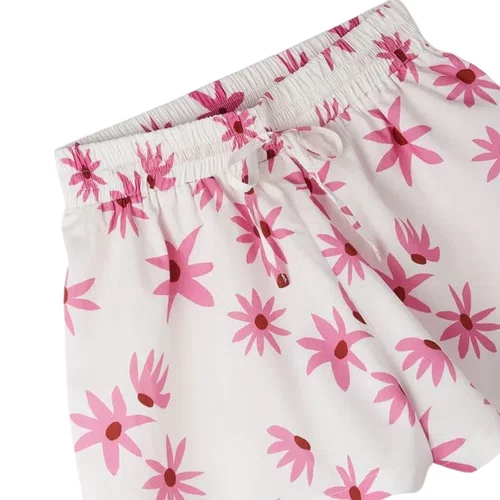 Short Off Flores Rosa Margareth Farm Futura