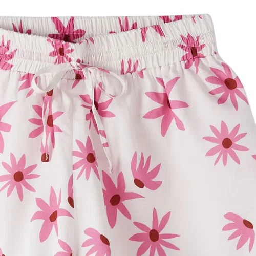Short Off Flores Rosa Margareth Farm Futura