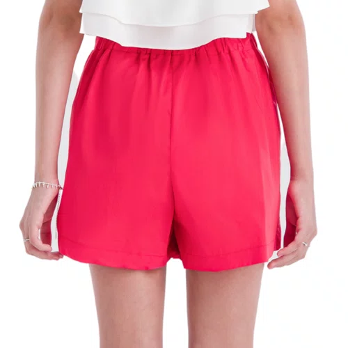 Short Saia Franzidos Vermelho Vanilla