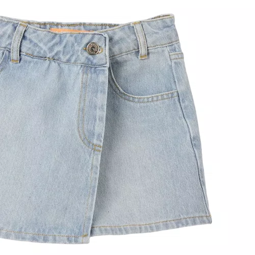 Short Saia Jeans Transpassado Farm Futura