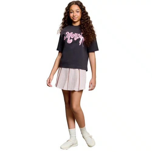 Short Saia Tweed Tricot Rosa Quartzo Authoria