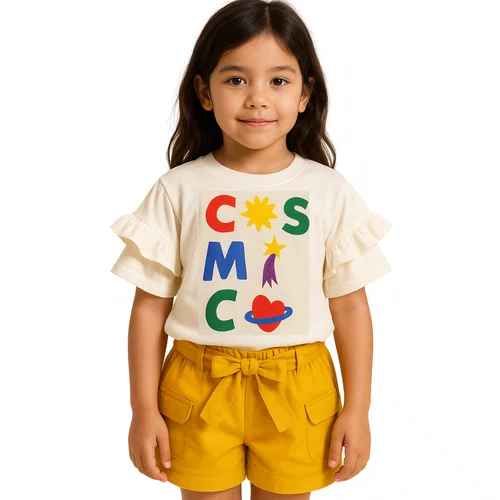 Shorts Bolso Faixa Amarelo Belem Fabula