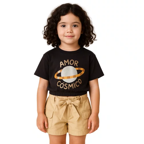 Shorts Bolso Faixa Trigo Bege Fabula