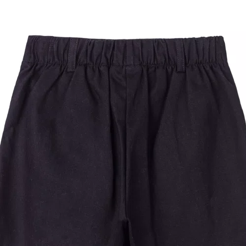 Shorts Saia Sarja Com Pregas Preto Anime