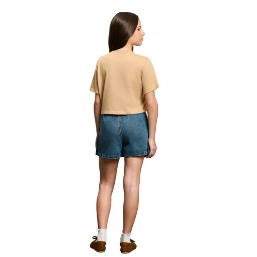 Shorts Saia Jeans com Laços Authoria