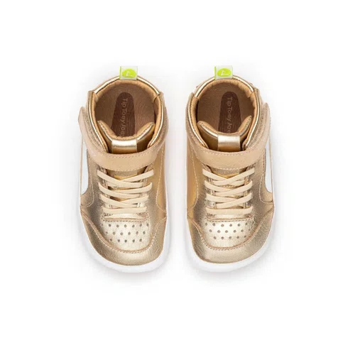 Tenis Abotinado Couro Landy Metal Gold Tip Toey Joey