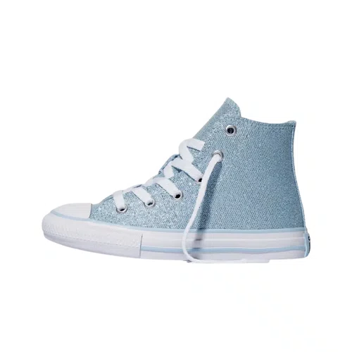 Tênis Cano Alto Azul Brilhante All Star