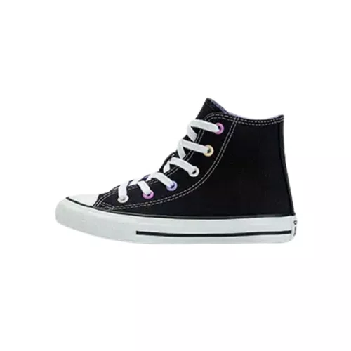 Tênis Cano Alto Chuck Taylor Preto e Orquídea All Star