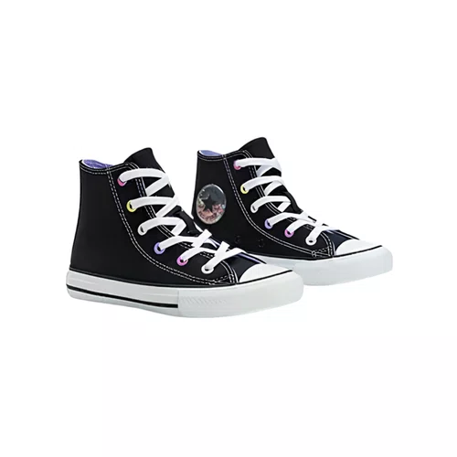 Tênis Cano Alto Chuck Taylor Preto e Orquídea All Star