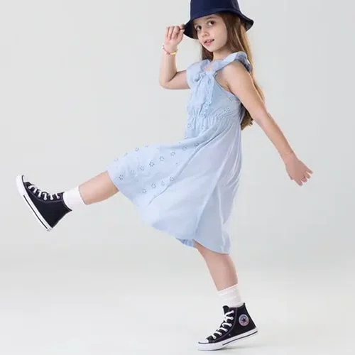 Tênis Cano Alto Chuck Taylor Preto e Orquídea All Star