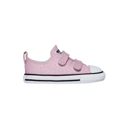 Tênis Cano Baixo Velcro Rosa Brilhante All Star