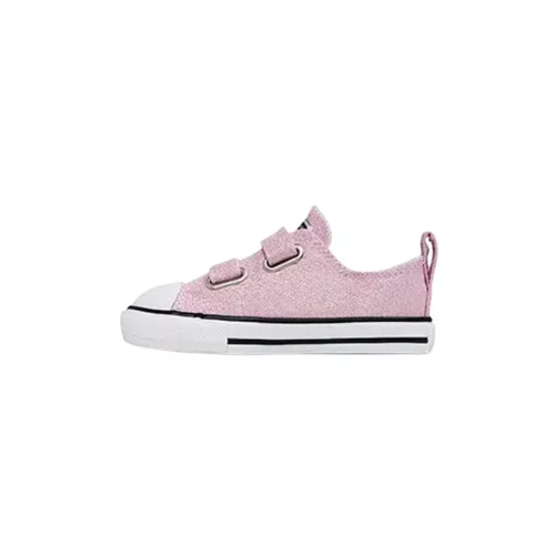 Tênis Cano Baixo Velcro Rosa Brilhante All Star