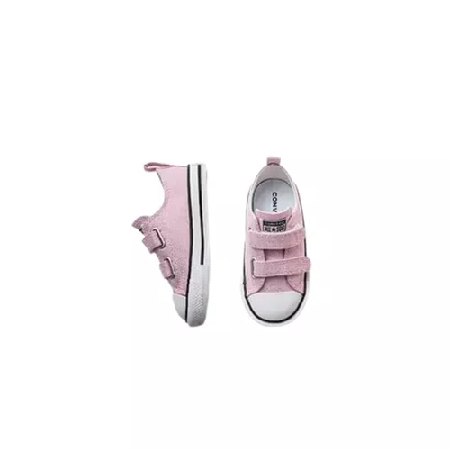 Tênis Cano Baixo Velcro Rosa Brilhante All Star