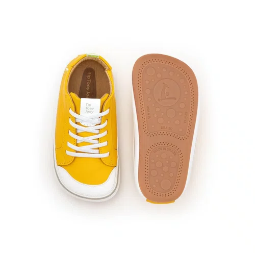 Tênis Couro Funky 20 Amarelo Caja Tip Toey Joey