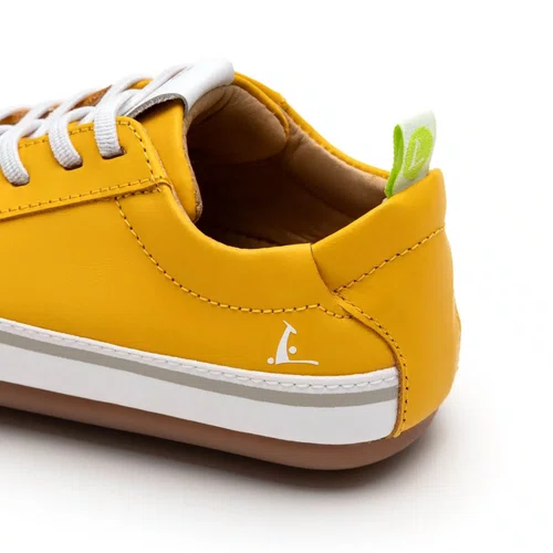 Tênis Couro Funky 20 Amarelo Caja Tip Toey Joey