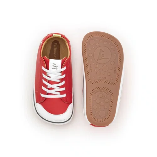 Tênis Couro Funky 20 Vermelho Tomate Tip Toey Joey