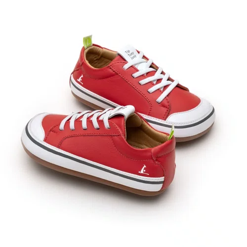 Tênis Couro Funky 20 Vermelho Tomate Tip Toey Joey