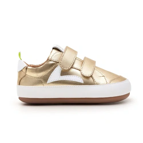 Tênis Couro Hopper Dourado Metal Gold Tip Toey Joey