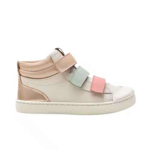Tênis Couro Leap Tapioca Pink Lake Mint Tip Toey Joey