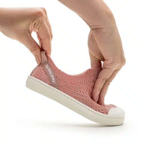 Tenis Knit Lurex Pink Dream Brilho Tip Toey Joey