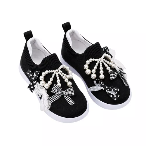 Tênis Knit Multi Laços Preto Pituchinhus