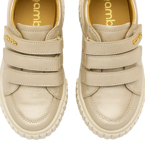 Tenis Trace Velcro Ouro Light Gambo