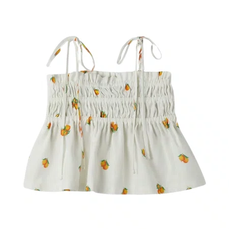 Top Lenço Laranjitas Off White Farm Futura