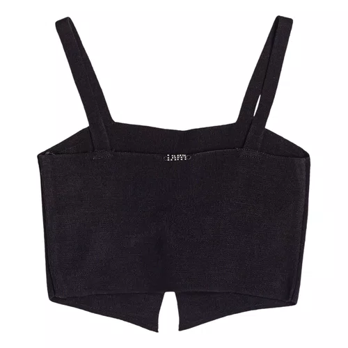 Top Tricot Com Lacinhos Preto I Am