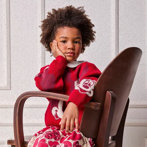 Tricot Multi Minnie Vermelho Anime