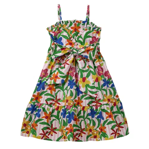 Vestido Alças Orquidário Fábula