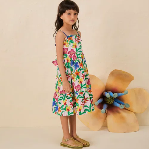 Vestido Alças Orquidário Fábula