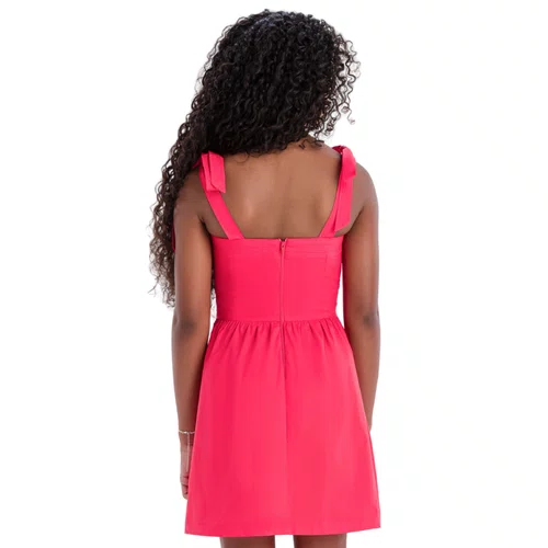 Vestido Amarração Ombro Vermelho Vanilla
