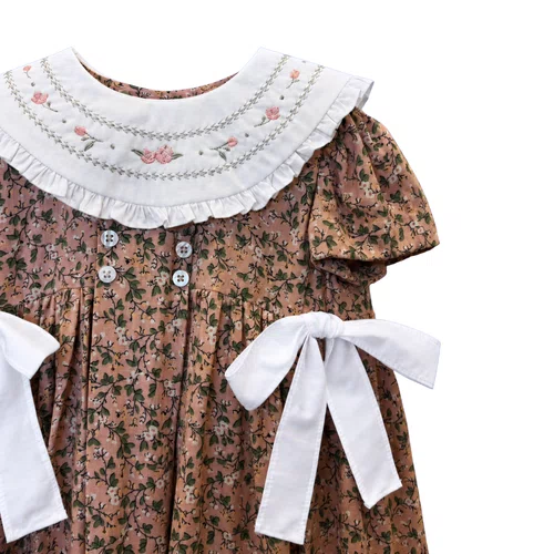 Vestido Bebê Floral Rosa Saint Germain Primo Bambino