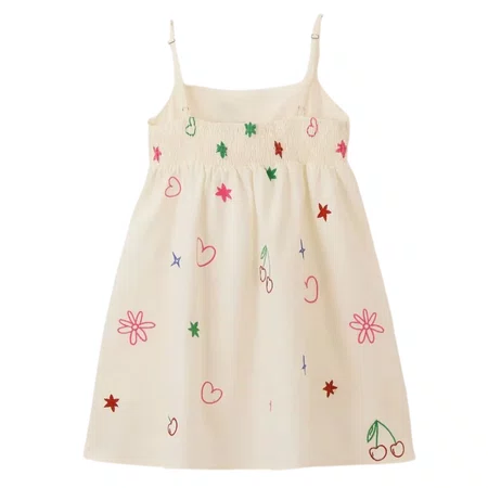 Vestido Bordado Pop Off White Farm Futura