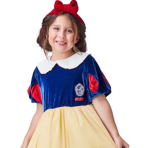 Vestido Classico Branca de Neve Princesa Anime