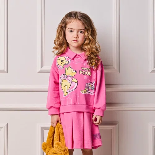 Vestido College Pooh Rosa Cherry Anime
