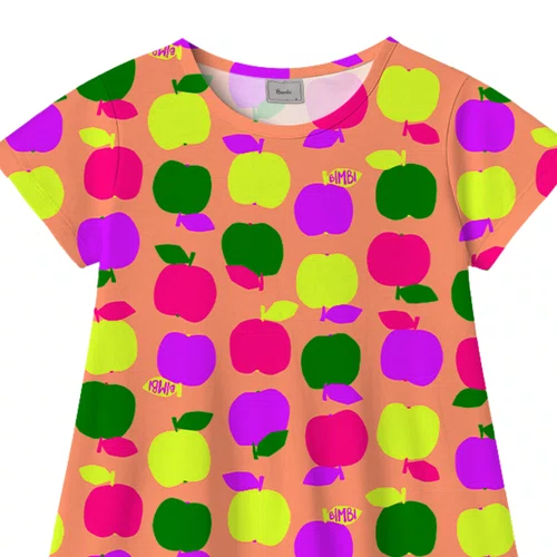 Vestido Color Maçãs Bimbi