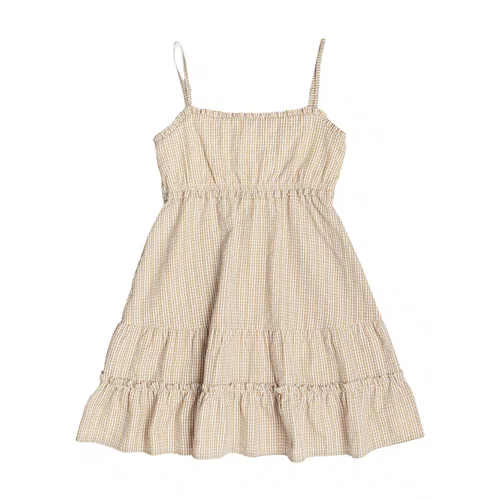 Vestido Curto Xadrez Off Bege I Am