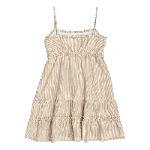 Vestido Curto Xadrez Off Bege I Am