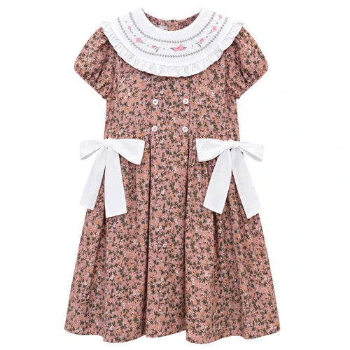 Vestido Kids Floral Rosa Saint Germain Primo Bambino