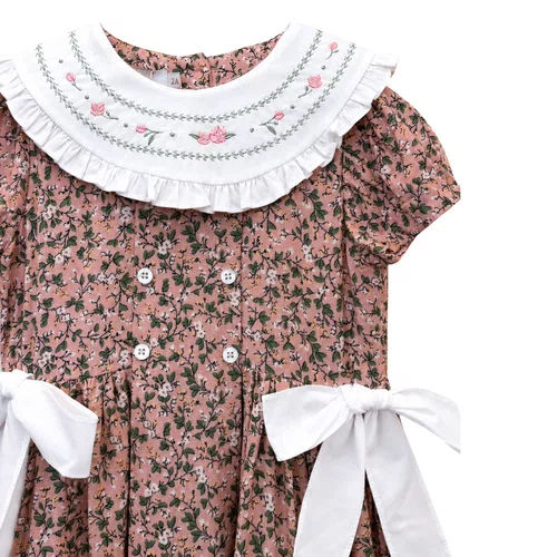 Vestido Kids Floral Rosa Saint Germain Primo Bambino