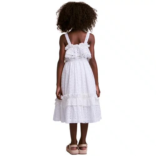 Vestido Laise Bolinhas Branco Anime