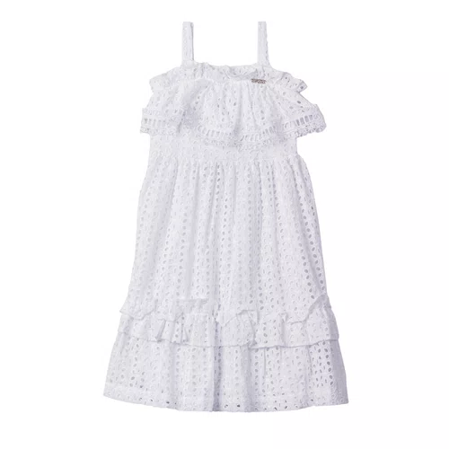 Vestido Laise Bolinhas Branco Anime