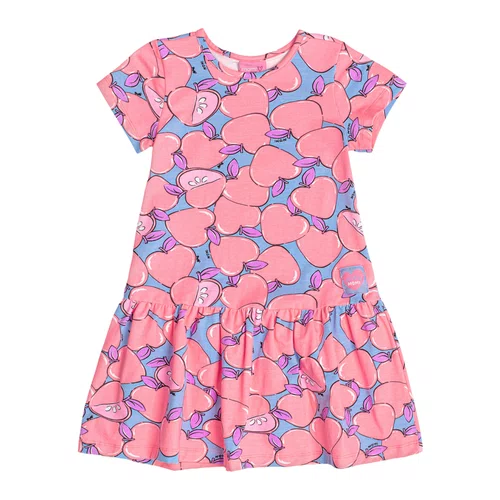 Vestido Maçãs Neon Lavanda Momi