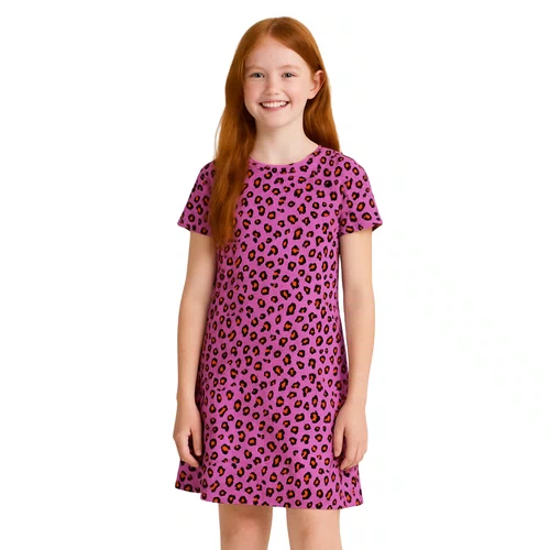 Vestido Malha Canelada Carinhonça Rosa Farm Futura