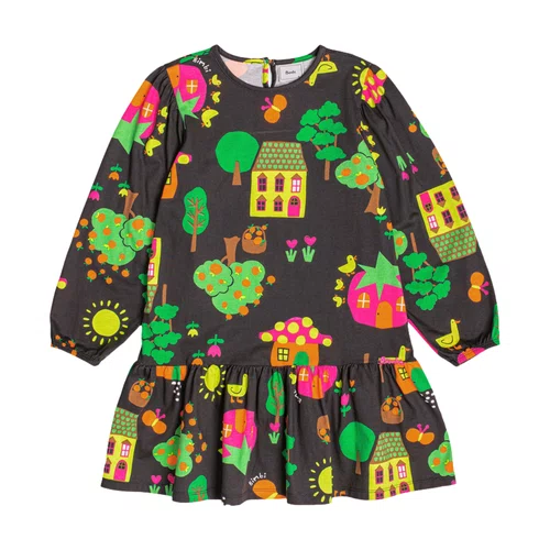 Vestido Malha Fazendinha Preto Bimbi
